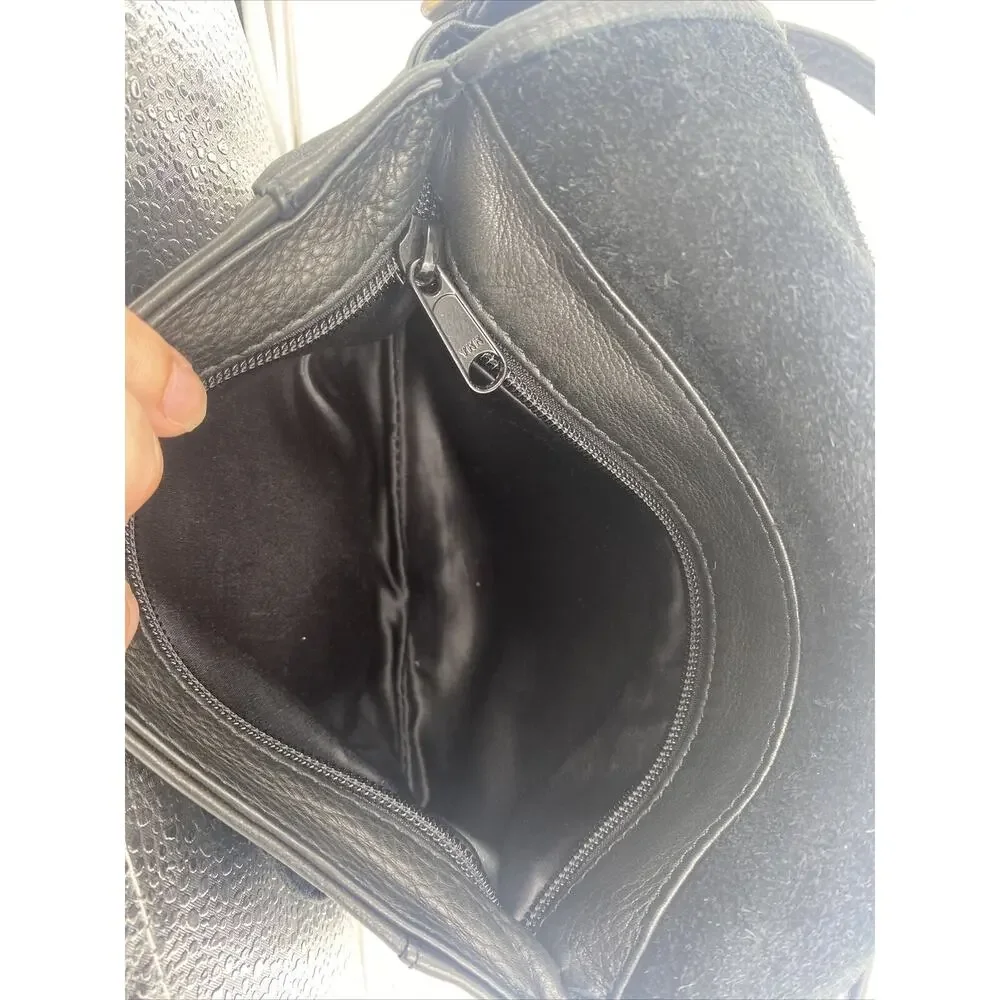 Elie Handbags Genuine Leather Crossbody Bag 9”x 7” Made in USA, Leather Purse - Picture 9 of 11